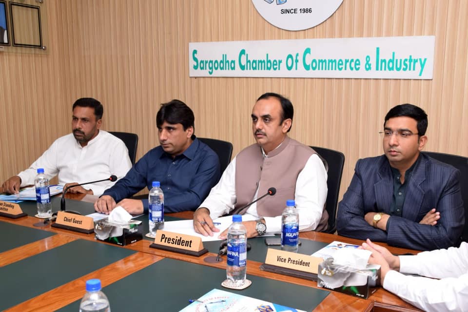 Mr. Shoaib Ahmad Basra President SCC&I chaired a meeting with Chief Officer Municipal Corporation Sargodha Mr. Khaliq Dad Gara.President SCC&I at chamber office.