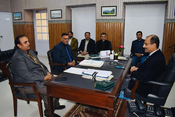 President SCC&I Mr. Shoaib Ahmad Basra hold a meeting with Mr Nabeel Javaid Commissioner Sargodha Division and Additional Commissioner Coordination Mr. Shahbaz Hussain Naqvi